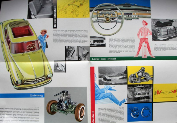 Borgward Isabella TS Modelprogram 1957 Carbrochure (10023)